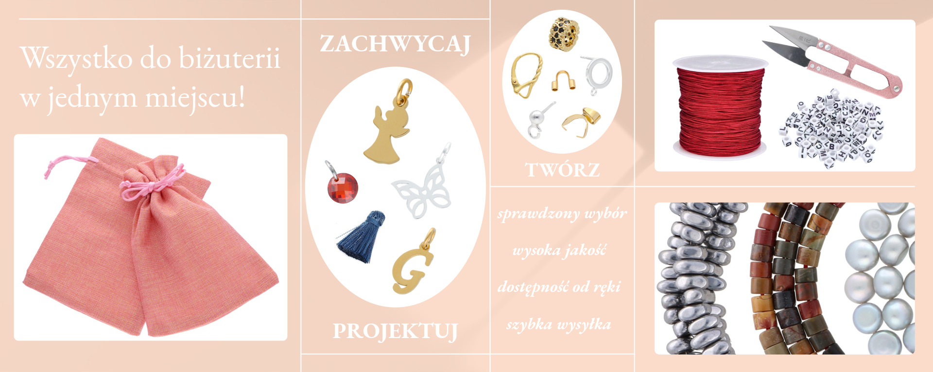 Półfabrykaty do biżuterii - nowości w sklepie Gal-art